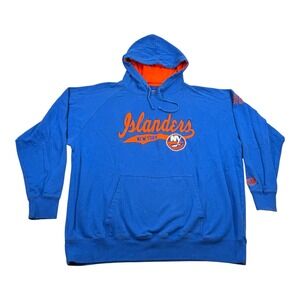 New York Islanders Hoodie Mens 2XL Blue NY NHL Hockey Old Time Hockey Pullover